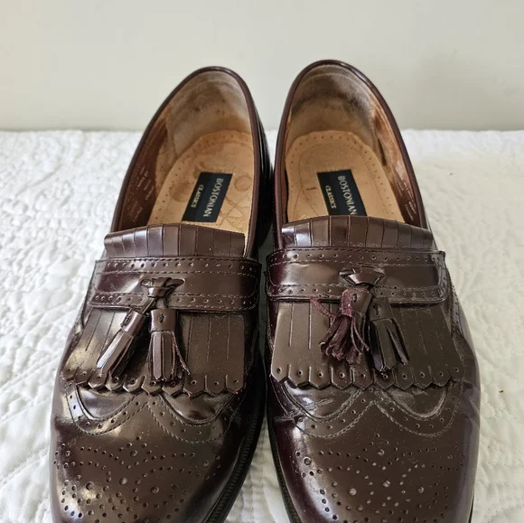 Bostonian First Flex Leather Tassel Loafers Slipon Dress Shoes Bostonian | Shoes | Bostonian Mens 95 M Loafers Leather  main image 2